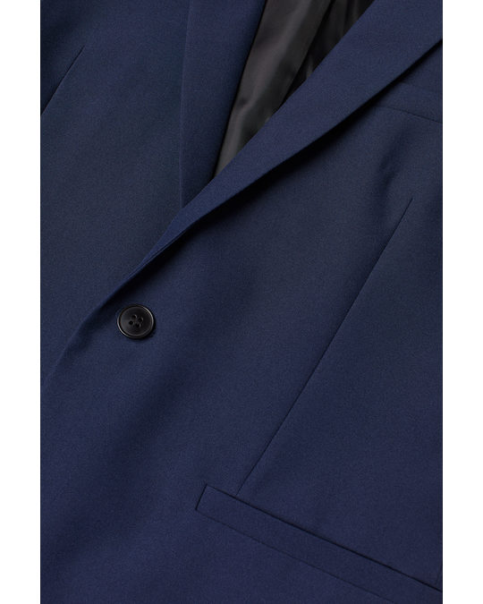 H&M Jacket Skinny Fit Dark Blue