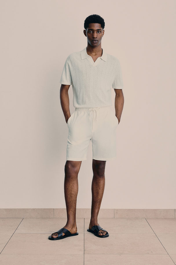 H&M Regular Fit Shorts White