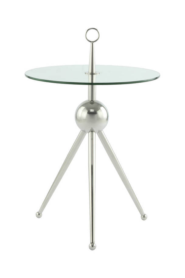 360Living Sidetable Ontario 325 Silver / Clear