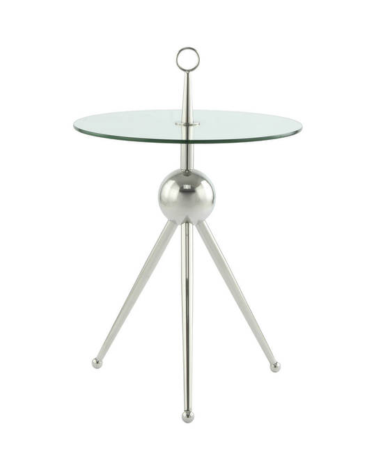 360Living Sidetable Ontario 325 Silver / Clear