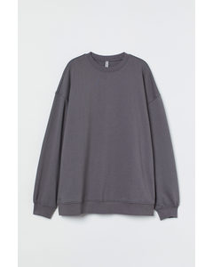Oversized Sweatshirt Mørkegrå
