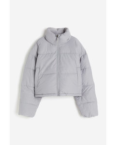 Puffer Jacket Hellgrau