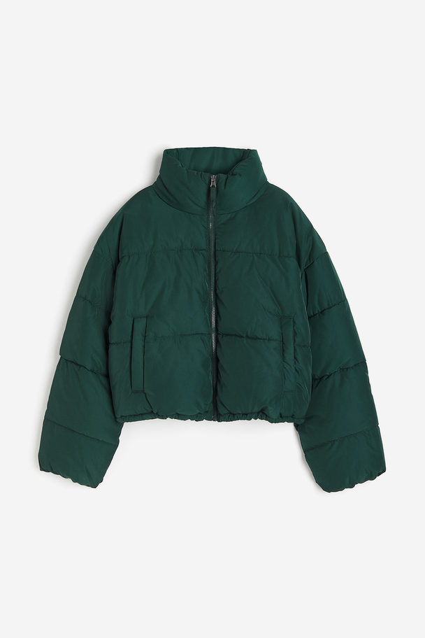 H&M Puffer Jacket Dark Green