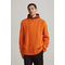 Relaxed Fit Cable-knit Jumper Orange