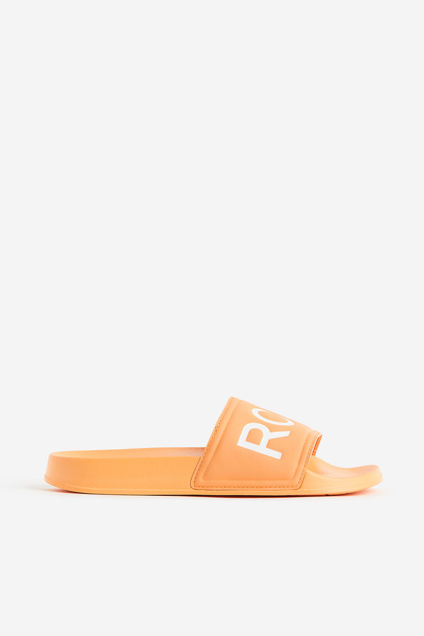 Roxy Slippy Slider Sandals Orange