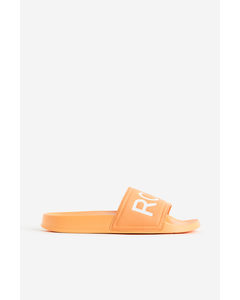 Slippy Slider Sandals Orange