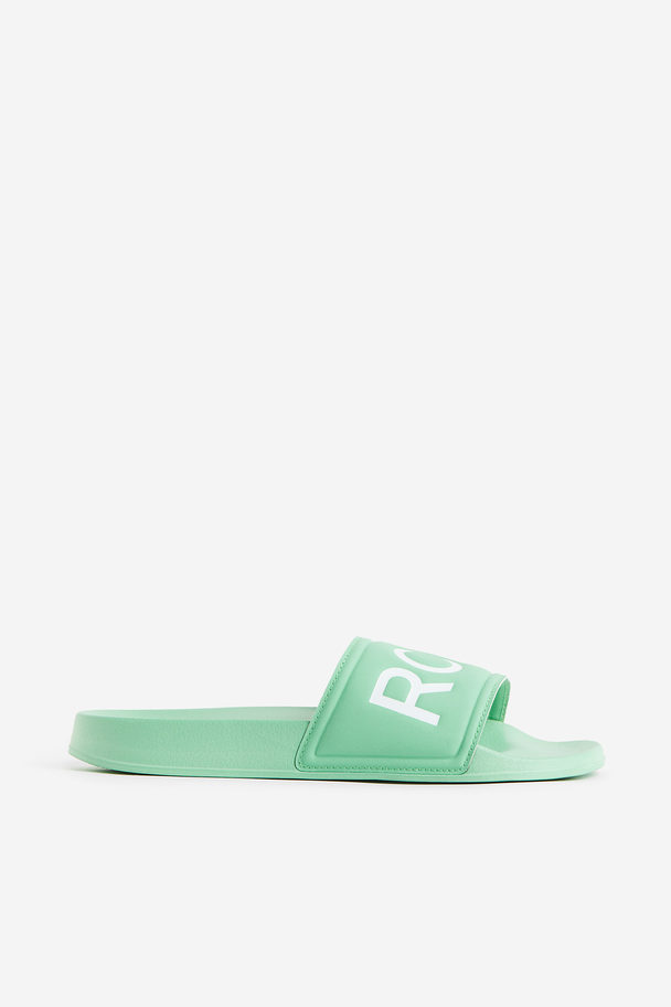 Roxy Slippy Slider Sandals Grön