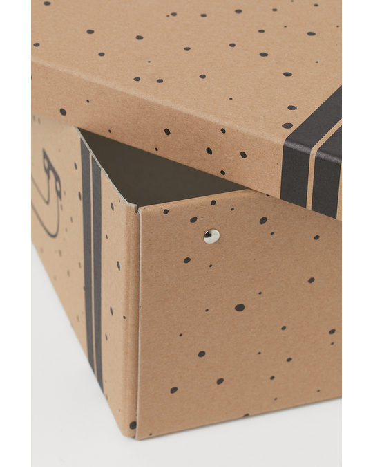 H&M HOME Small Cardboard Storage Box Light Brown