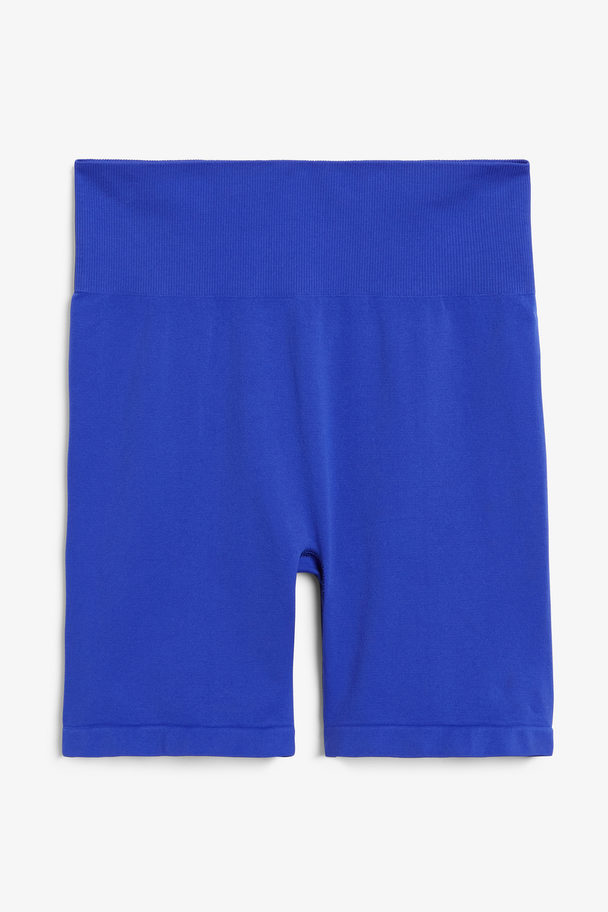 Monki Seamless Bike Shorts Bright Blue