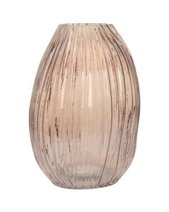 Glass Vase Sidney 125 rose / brown