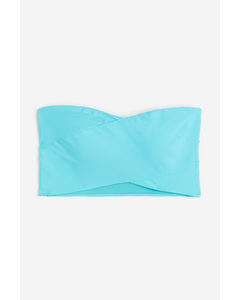 Padded Bandeau Bikini Top Turquoise
