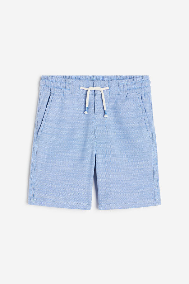 H&M Loose Fit Chinosshorts Lys Blå