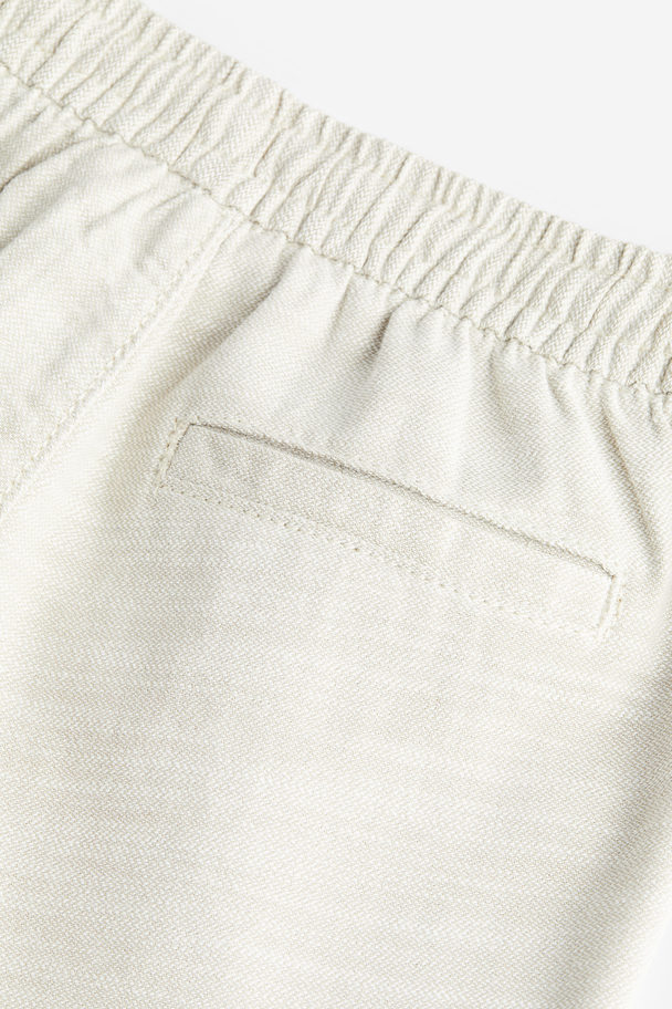 H&M Loose Fit Chino Shorts Light Beige
