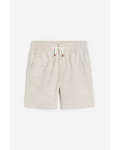 Loose Fit Chinosshorts Lys Beige