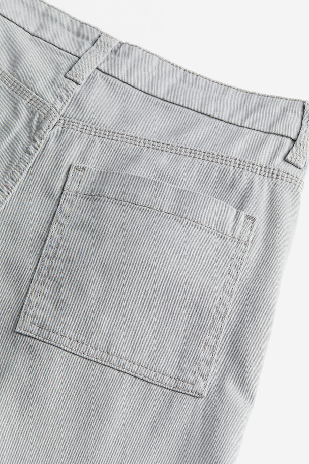 H&M Twill Cargo Trousers Grey