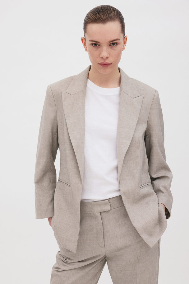 H&M Fitted Blazer Light Beige