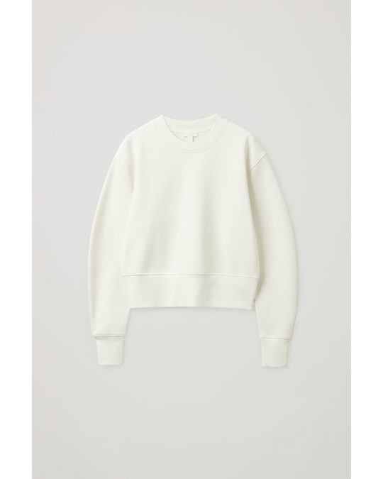 COS Boxy Sweatshirt White
