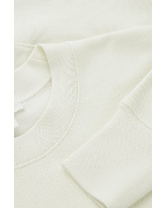 COS Boxy Sweatshirt White