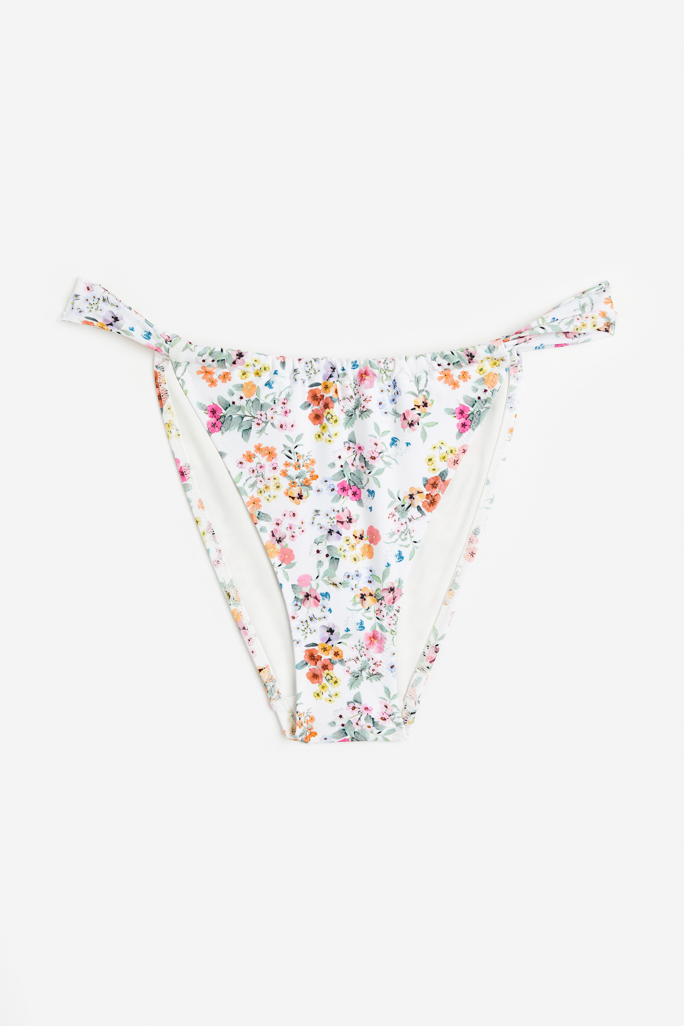 Billede af H&M Tietanga-bikinibriefs Hvid/blomstret, Bikini Underdele. Farve: White/floral I størrelse 50