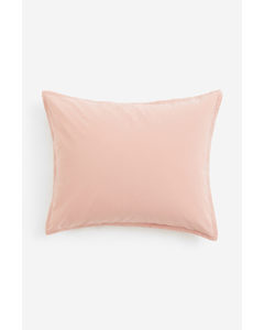 Washed Cotton Pillowcase Pink