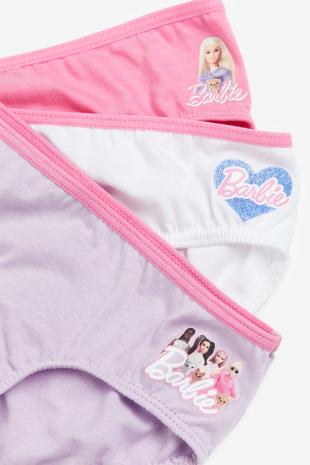 H&M 7-pack Cotton Briefs Pink/barbie
