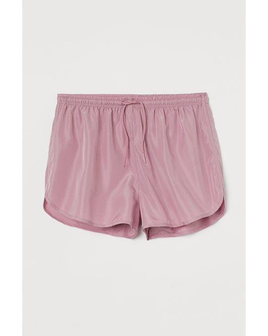 H&M High Waist Sports Shorts Pink