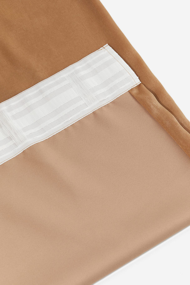 H&M HOME 2er-Pack Verdunkelungsvorhänge aus Samt Beige