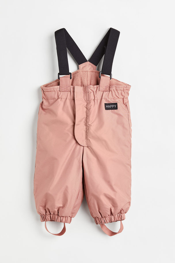H&M Outdoor Trousers With Braces Pink
