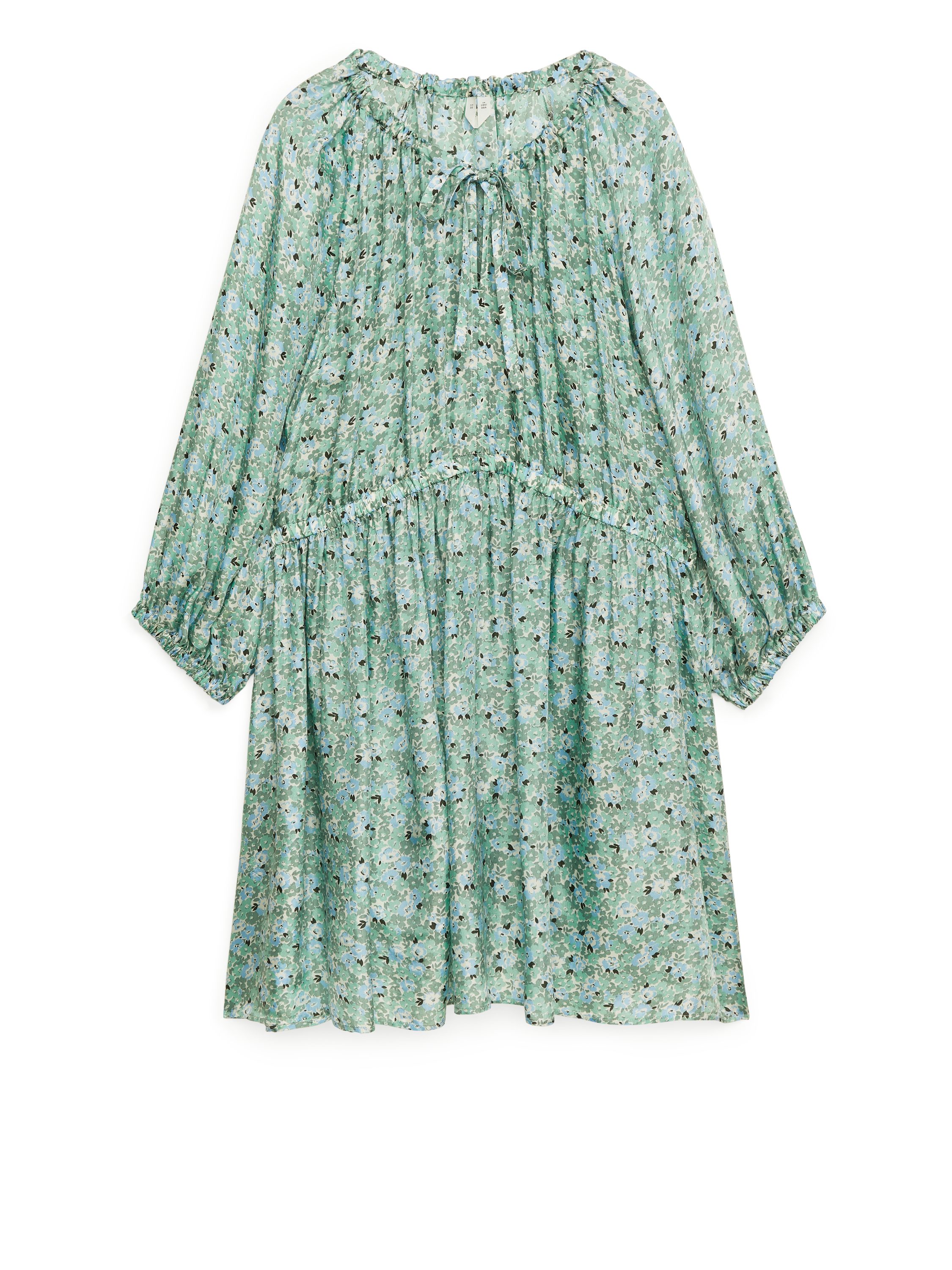 Billede af Arket Floral Dress Green, Hverdagskjoler I størrelse 36