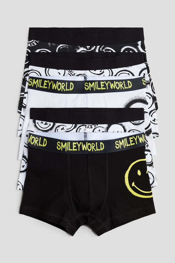 H&M 5-pack Trunks Vit/smileyworld®