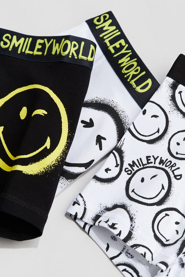 H&M 5-pack Trunks White/smileyworld®