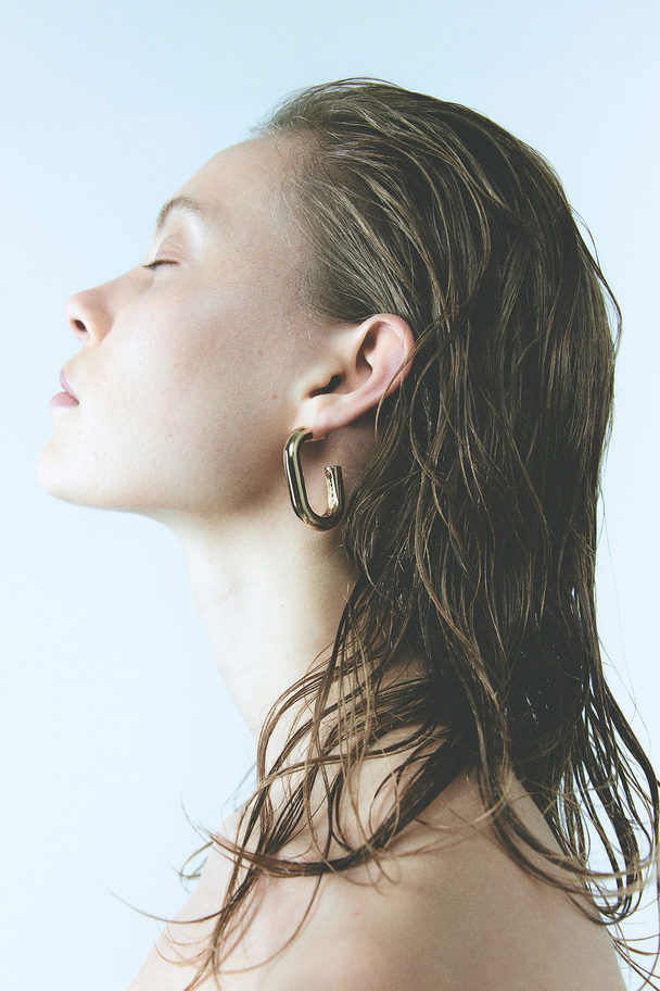 H&M Hoop Earrings Gold-coloured