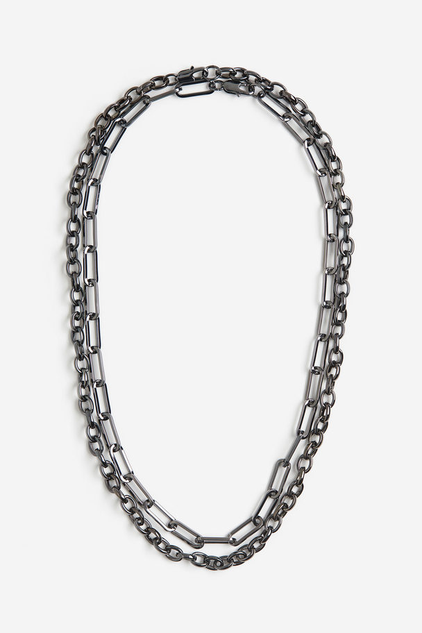 H&M 2-pack Necklaces Black