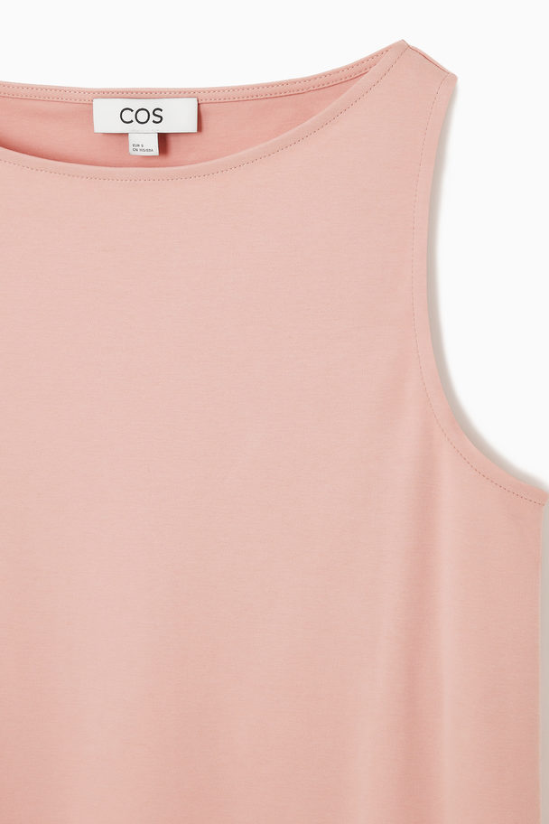 COS Boat-neck Tank Top Pink