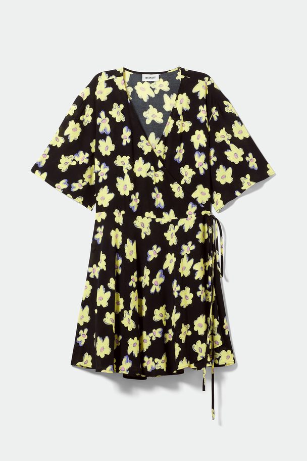 Weekday Kimberly Printed Dress Yellow Flowers