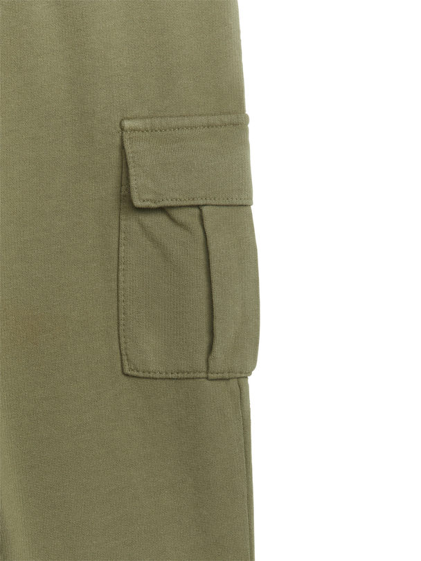 ARKET Utility-bukser I Jersey Kakigrøn