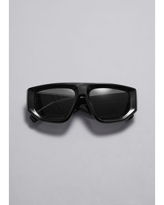 D-frame Sunglasses Black