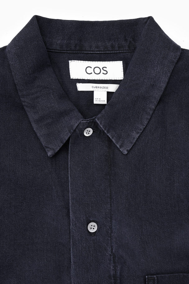 COS Lightweight Denim Shirt Navy
