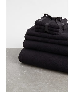 Handtuch aus Baumwollfrottee Schwarz