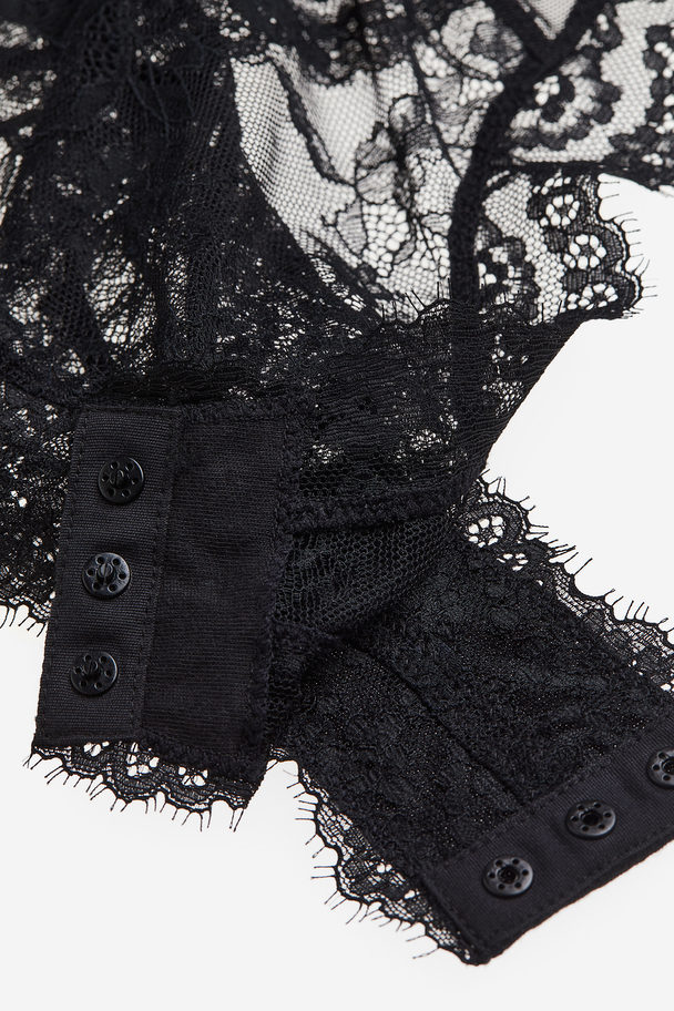 H&M Balconette Lace Body Black