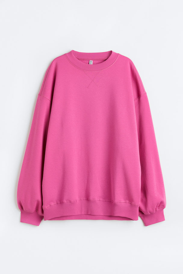 H&M Oversized Sweatshirt Pink