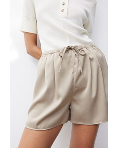 Schlupfshorts Beige