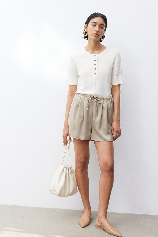 H&M Schlupfshorts Beige