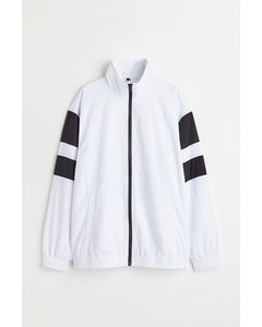 Sporty Nylon Jacket White/block-coloured