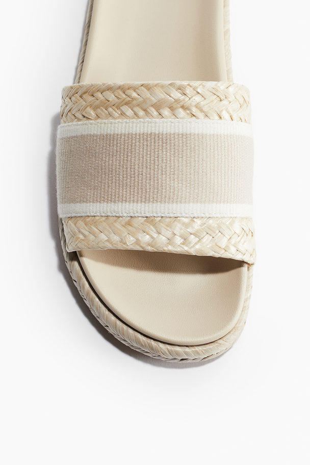 H&M Slip In-sandaler Ljusbeige