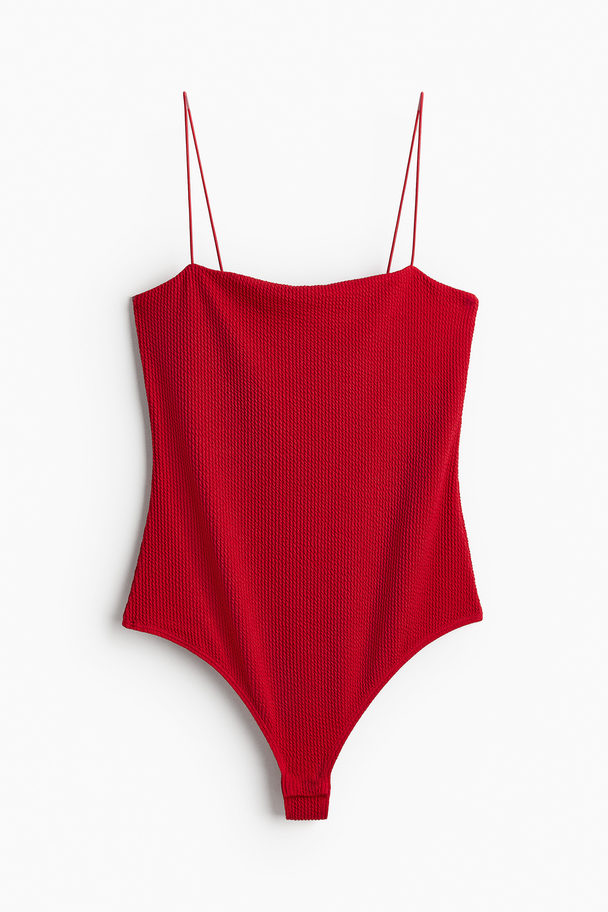 H&M Body Met Supersmalle Schouderbandjes Rood