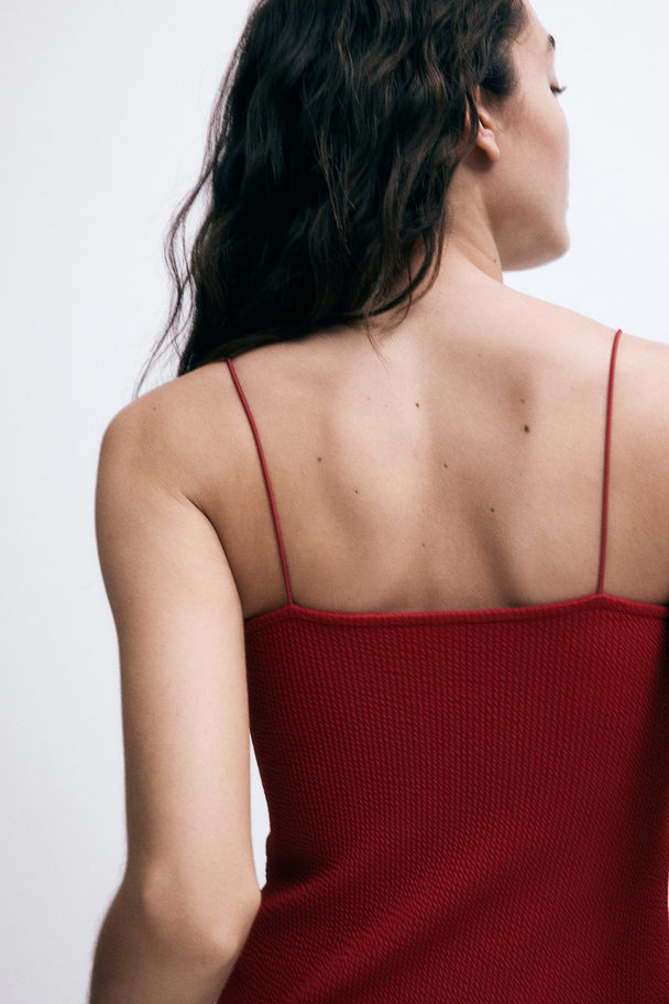 H&M Body mit Spaghettiträgern Rot