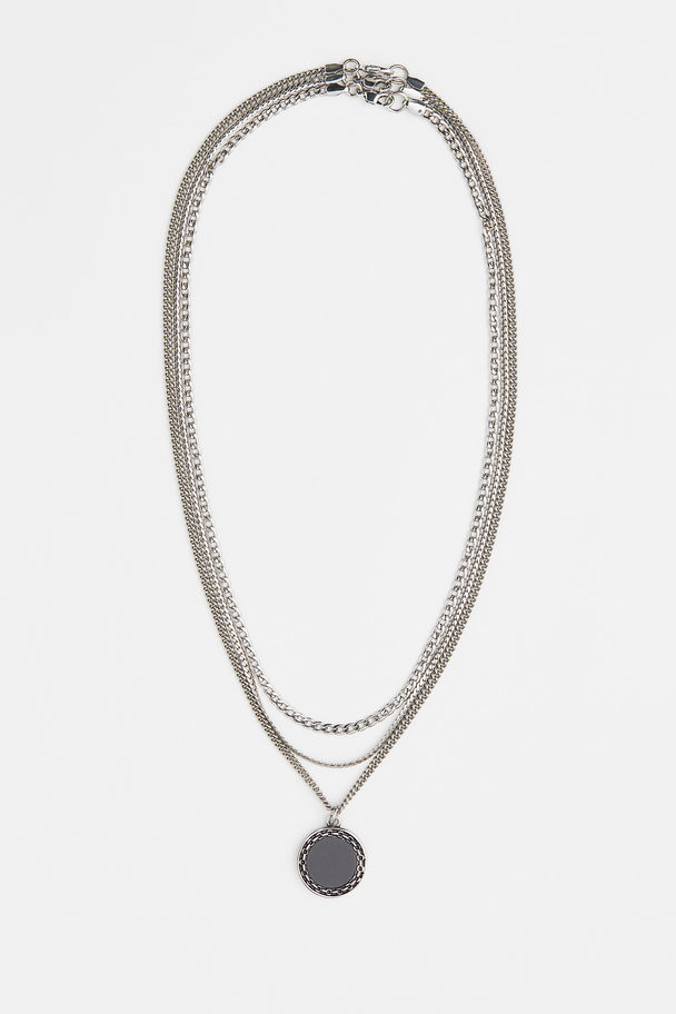 H&M 3-pack Halsband Silver