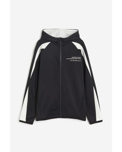 Sports Hoodie Black/white