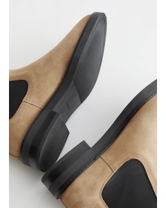 øverste hak seksuel hun er Leather Chelsea Boots Beige Beige – Til 464 DKK | Afound